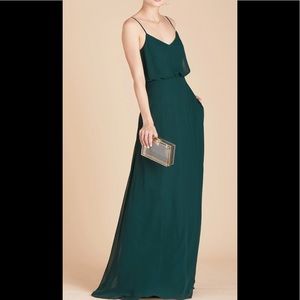 Green Birdy Grey Bridesmaid Dress